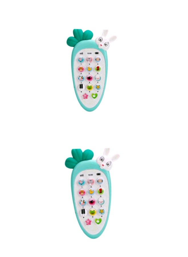 Manos RABIT Mobile Toy Soft Button with Light and Sound Toy for Kids Pack of 2 - Image 1